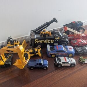 Lot 12  Construction Truck Police 🚒 Racing Toy Vehicle Set With Sounds